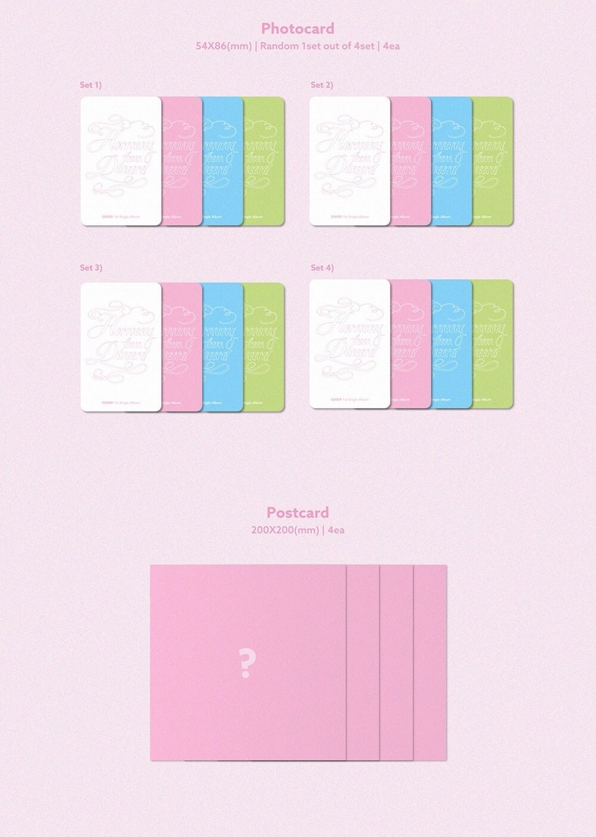 QWER - 1st Single Album [Harmony from Discord] Photo Book Poster K