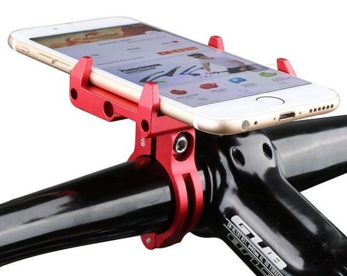 Aluminum Bicycle Phone Holder For 3.5-6.2 inch Smartphone Support GPS Bike Phone - 第 9/41 張圖片