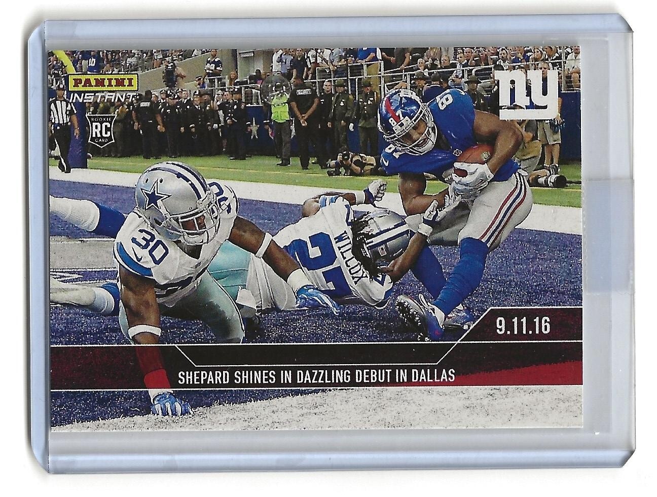 2016 Panini Instant NFL Football Sterling Shepard SSP Rookie Card /69