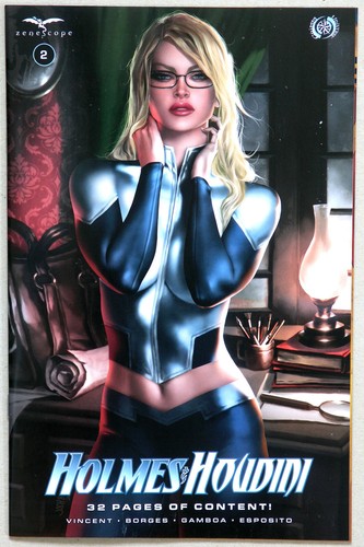 Holmes & Houdini #2 Variant D - Zenescope - Honor Vincent - Oliver Borges - Picture 1 of 2