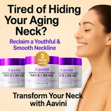 Aavini Neck Cream 3-Pack (3x50g) – Firming Peptide Collagen Set | Save 30% Now