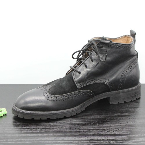 Florsheim Limited Herren Schwarz Leder Budapester Schnürung Chukka Stiefeletten Gr. 11D - Bild 4 von 12