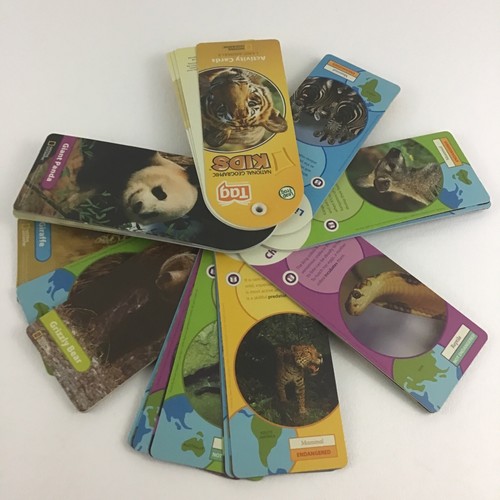 Leap Frog Tag National Geographic Kids Activity Cards Land Animals 2008 - Picture 2 of 7