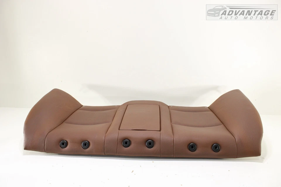 BMW 535I F10 2011-2013 segunda fila asiento superior cojín cuero marrón OEM Foto 3 de 4