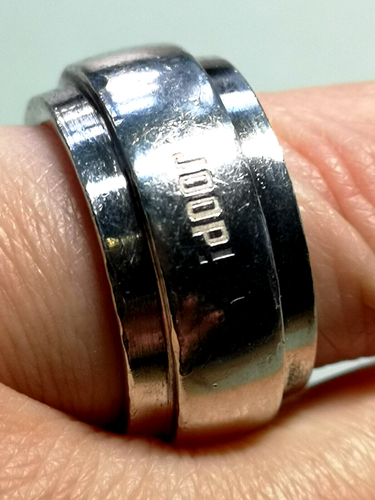 Ring Silver 925 JOOP! Band ring solid heavy unisex classic size 55 / 17.5 mm - Picture 14 of 14