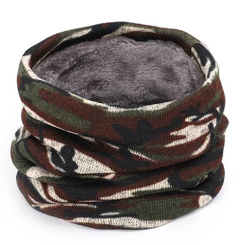 Bufanda De Camuflaje De Terciopelo Caliente Para Hombre Y Mujer Invierno Pechera - Imagen 18 de 30