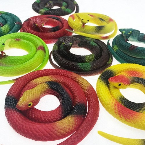 Garden Rubber Snakes Realistic Trick Toy Simulation Snake Whimsy Joke Scary Gift - Picture 9 of 16