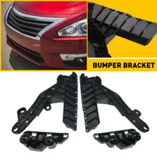 4PC For Altima 2013-2015 Front Bumper Bracket Retainer Plastic Hold Mount Guide