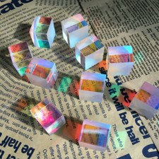 6pcs/lot 22mm Defective Dichroic Cube RGB X-Cube Optical Prism DIY Decoration