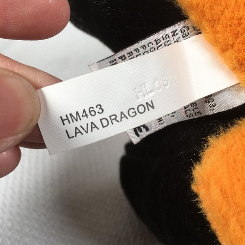 GANZ Webkinz Stuffed Animal Plush Toy Lava Dragon HM463 11" No Code - Picture 10 of 11