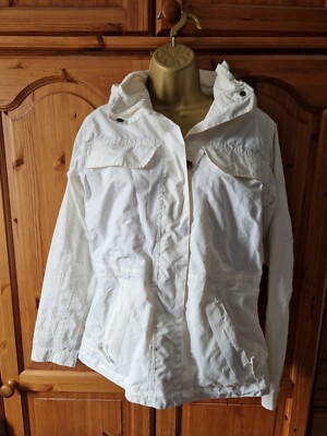 Regatta White Waterproof Hydrafort Jacket Size 12 UK