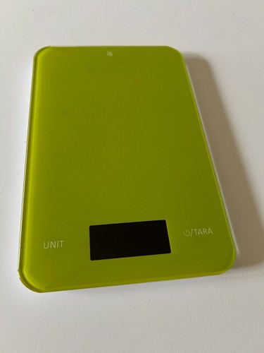 WMF Bilancia da tavolo bilancia piatta bilancia digitale da cucina verde 5 kg ottima - Foto 2 di 3