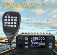 Radio veicolare Hiroyasu  IC-980Pro VHF UHF Potenza 25W compatto 
