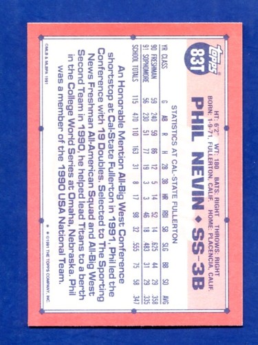 1991 TOPPS TRADED PICK YOUR CARD COMPLETE YOUR SET - Picture 165 of 263