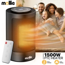 1500W [DIGITAL DISPLAY+OSCILLATING+TIMER] Electric Space Heater w/Remote Control