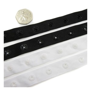 50 Yards Popper Snap Tape Stud Press Fastener Sewing Craft Ribbon Spacing