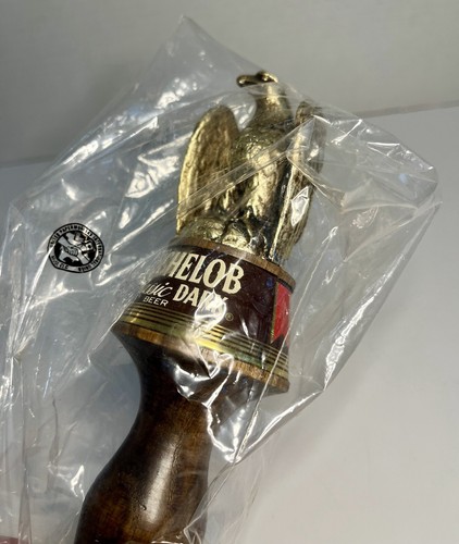 Michelob Beer Tap Handle Golden Eagle Wood Classic Dark Vintage New - Picture 6 of 24