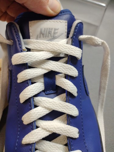 HTF Nike Sweet Classic Navy Blue Leather Shoes swoosh Men's 11.5 sneakers 2012 - Picture 16 of 21