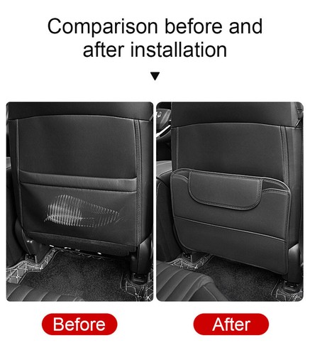 2pc Car Seat Back Cover Protector Clean Mat Pad Anti Kick Stepped Dirty For Kids - Bild 6 von 12