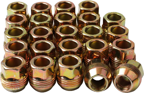 Set of 24, 14Mmx1.5 OEM Factory Wheel Lug Nuts Replacement for Sliverado Sierra 