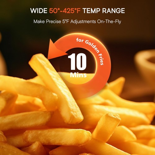 Nuwave Brio 15.5Qt 10-IN-1 Air Fryer Rotisserie Oven, XL Family Size, Even & - Picture 6 of 9