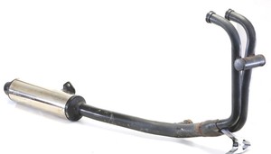 89-96-Suzuki-Katana-GSX-750-F-Right-Exhaust-Header-Muffler-off-92-GSX750