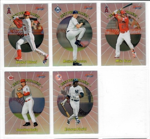 2018 Bowman's Best Performers You Pick MIGLIA ACUNA SWAGGERTY SOTO TROUT ++ - Foto 4 di 4