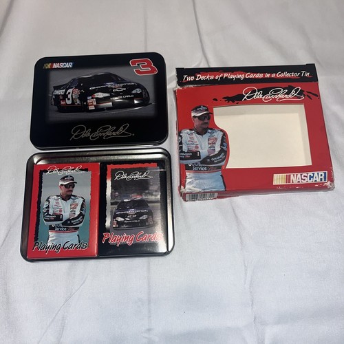 Dale Earnhardt SR #3 Set 2 Decks of Playing Cards in Collectors Tin NASCAR - Bild 7 von 7