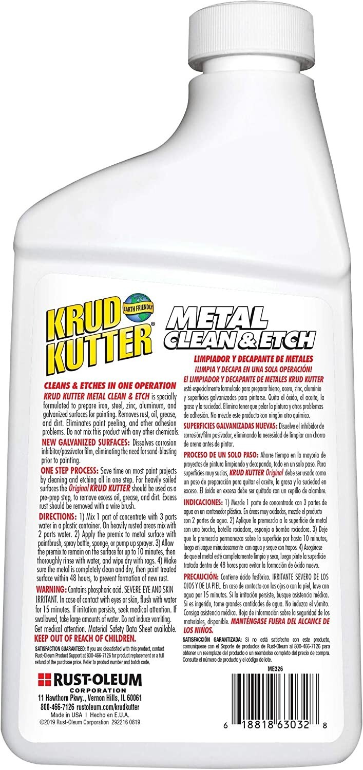 Krud Kutter Metal Clean & Etch 1 Gallon eBay
