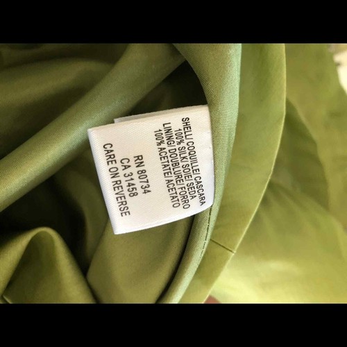 Neu mit Etikett BCBGMAXAZRIA grünes trägerloses Chiffonkleid Größe 0 - Bild 5 von 5