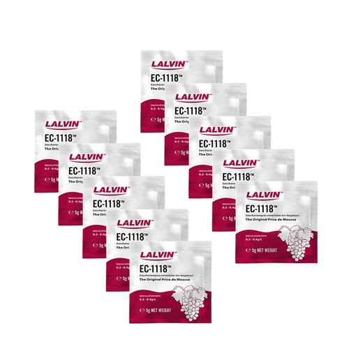 10 x Lalvin EC-1118 Wine Yeast 5g Home Brew Wine Cider Champagne Yeast - Picture 1 of 2