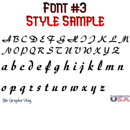 Custom Text Decal Vinyl Lettering Personalized Sticker Name - Picture 5 of 22