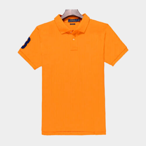 Men's T-shirt Top Casual Short Sleeve Casual Fit Shirt With Logo Collared - Picture 12 of 14