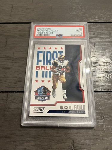 2023 Score #8 Marshall Faulk First Ballot St. Louis Rams Football PSA 9 - Picture 1 of 1