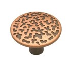 BELWITH Southwest Lodge 1-1/4 Diameter Round Antique Copper Cabinet Knob P102-AC
