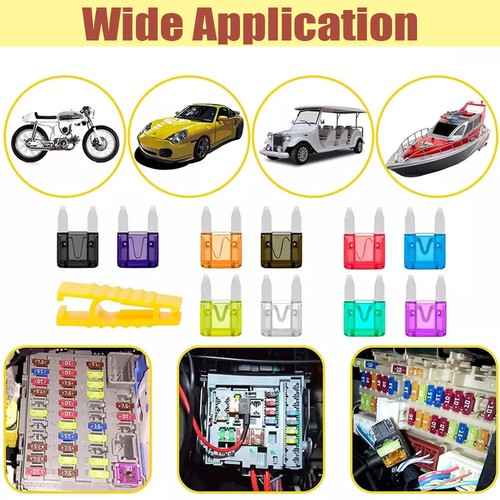 120 PC Low Profile Mini Car Fuse Auto Car Motorcycle SUV Fuses Kit APM ATM New - Picture 5 of 14