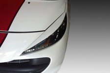 Headlight Eyebrows For Peugeot 207 Abs Plastic Gloss Black
