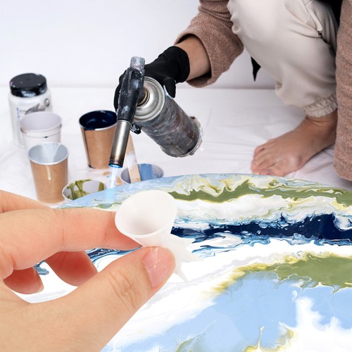 3 Pcs Tasse De Lentonnoir Peinture Versant Des Gobelets officiel Fendus Pot