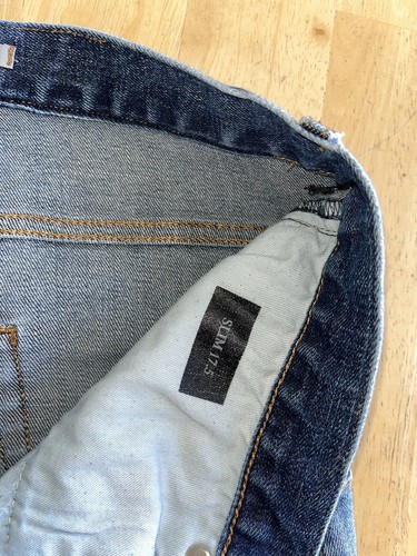 Pantalones de mezclilla elásticos con botones DIOR 29 DELGADOS 17,5 CM Hedi Slimane dobladillo crudo alterados - Imagen 15 de 15