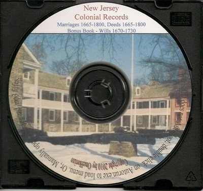 Colonial New Jersey Records - Marriages, Wills & Deeds