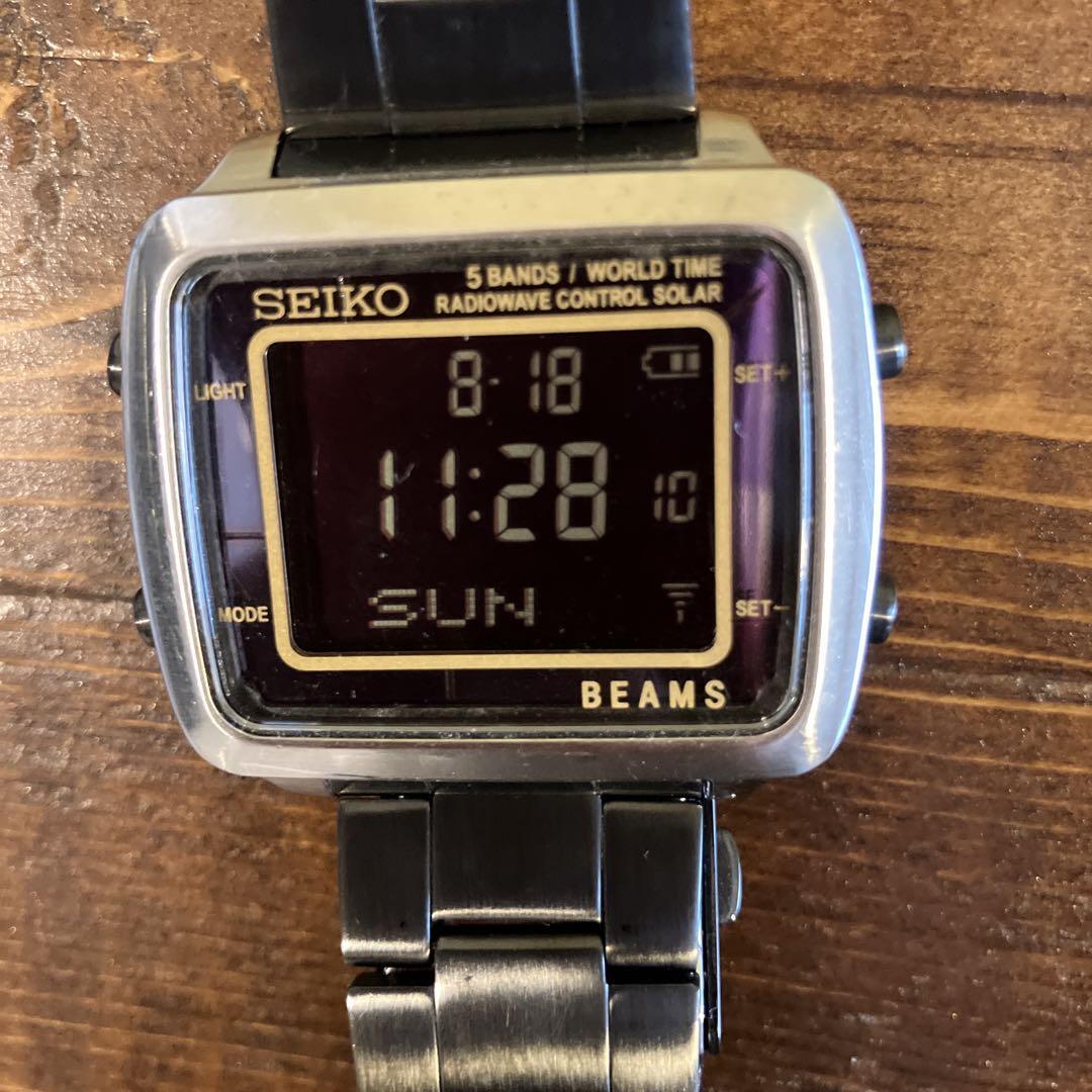 Seiko Cal.S760 BEAMS World Time Radio Wave Control Solar