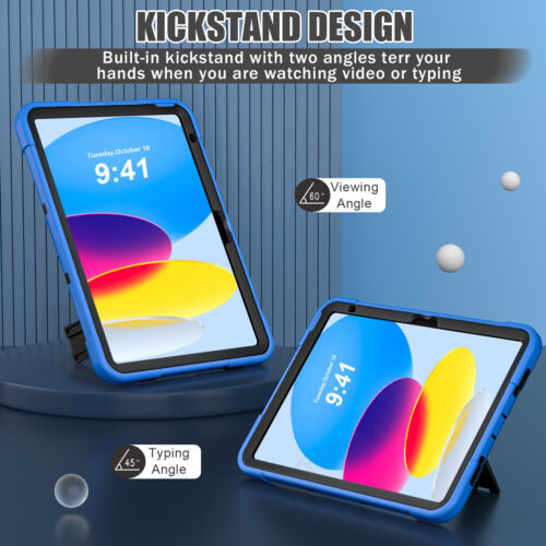Shockproof Silicone Case Cover For iPad 6/7/8/9/10/11th Air 11" 13" Pro 11 12.9 - Picture 10 of 90