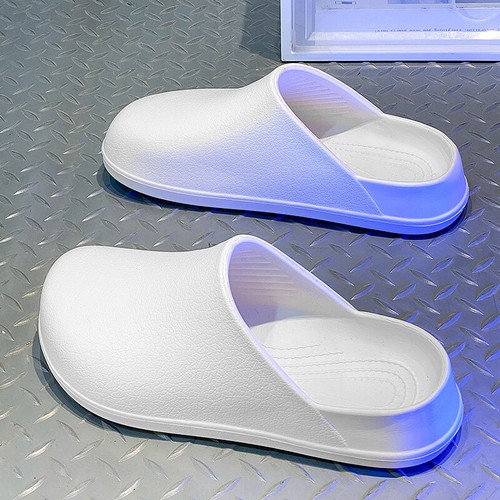 Men's Non-slip Closed Toe Waterproof Slides Solid Color Lightweight Chef's Shoes - Bild 16 von 36