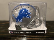 TJ Hockenson Autographed Detroit Lions Speed Mini Helmet RIDDELL MINT Tristar