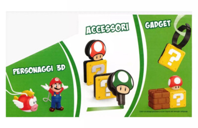 SUPER MARIO SURPRISES OF YOUR CHOICE VQ390 - DV550A KINDER JOY ITALY COLLECTION 2025