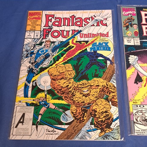 Fantastic Four Lot of 3 1992-93 with Unlimited 1 & 351, 373 Marvel Comics - Picture 2 of 4