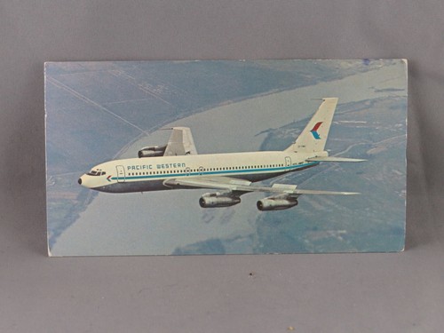 Vintage Postcard - Pacific Western Airlines PWA 707 Fan Jet - Unbranded - Picture 4 of 4