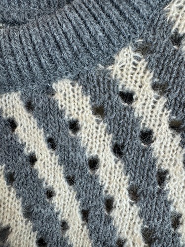 ZARA gray white mens striped round neck sweater pullover size XL NWT - Picture 6 of 8
