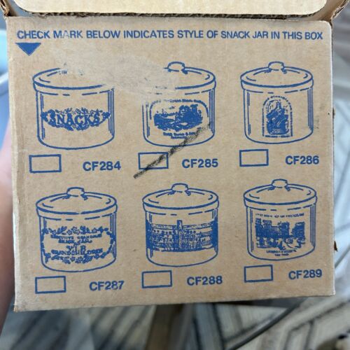 Vintage Collectible Crock Stoneware By Western CF285 Snack Jar Original Box - Picture 13 of 15