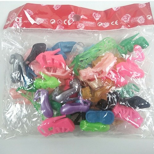 Posten 20 Paar neue schöne Barbie Puppe Schuhe Weihnachten Geburtstag Weihnachtsgeschenk A - Bild 5 von 8